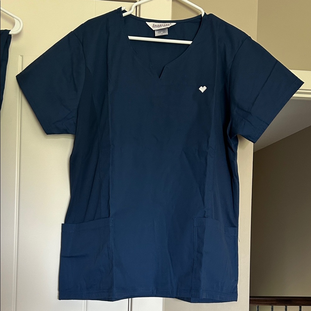 Cherokee Women's Navy V-Neck Scrub Top